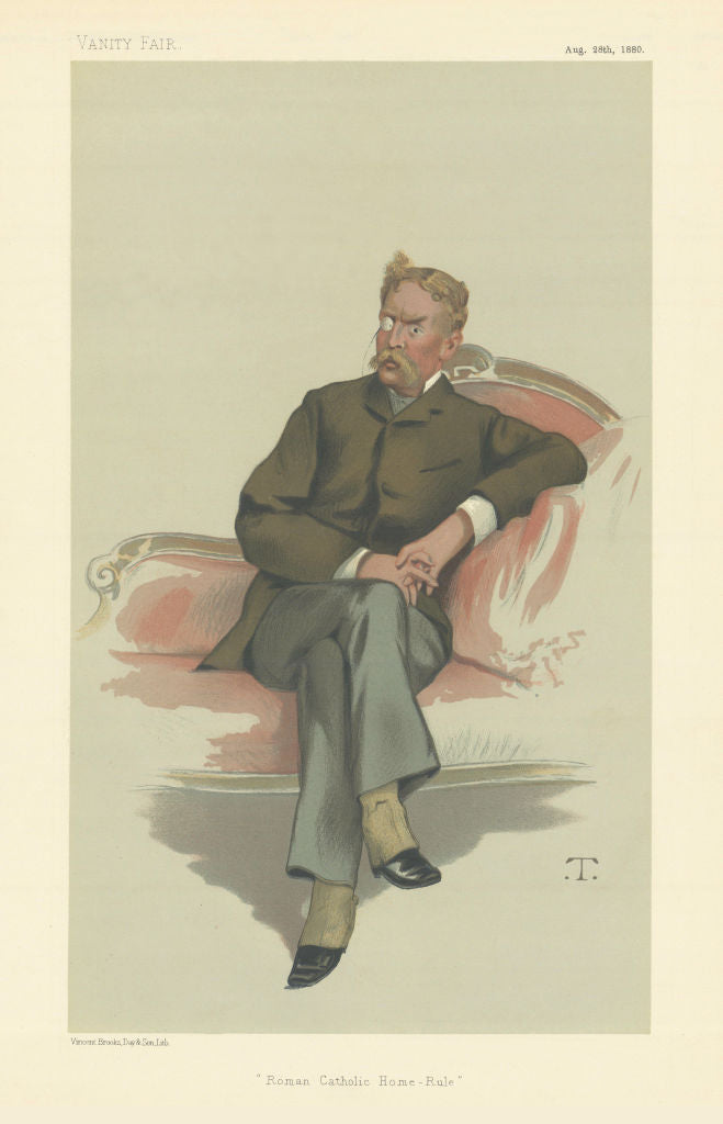 VANITY FAIR SPY CARTOON Frank Hugh O'Donnell 'Roman Catholic Home-Rule' 1880